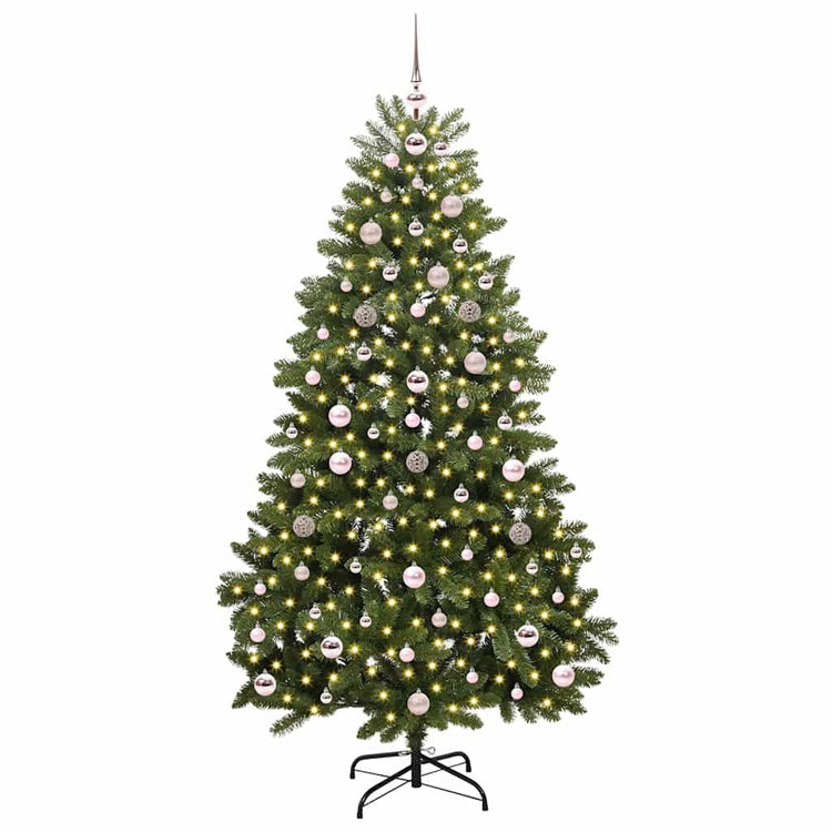 Vidaxx sapin de Noël artificiel avec 300 LED vert 180 cm PVC et métal