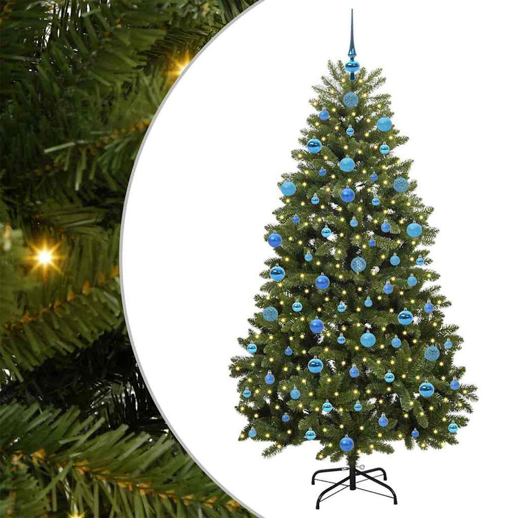 Vidaxx sapin de Noël artificiel avec 300 LED vert 180 cm PVC et métal