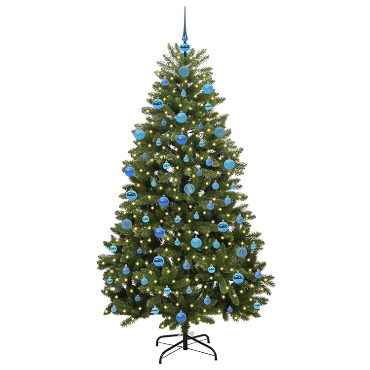 Vidaxx sapin de Noël artificiel avec 300 LED vert 180 cm PVC et métal