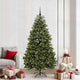 Vidaxx sapin de Noël artificiel avec 300 LED vertes, 210 cm PVC et métal