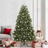 Vidaxx sapin de Noël artificiel avec 300 LED vertes, 210 cm PVC et métal
