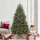 Vidaxx sapin de Noël artificiel avec 300 LED vertes, 210 cm PVC et métal