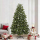 Vidaxx sapin de Noël artificiel avec 300 LED vertes, 240 cm PVC et métal