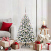 Vidaxx sapin de Noël artificiel avec 150 LED vert et blanc, 120 cm PVC et métal