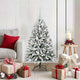 Vidaxx sapin de Noël artificiel avec 150 LED vert et blanc, 120 cm PVC et métal