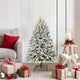 Vidaxx sapin de Noël artificiel avec 150 LED vert et blanc, 120 cm PVC et métal