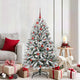 Vidaxx sapin de Noël artificiel avec 150 LED vert et blanc, 150 cm PVC et métal
