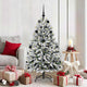 Vidaxx sapin de Noël artificiel avec 150 LED vert et blanc, 150 cm PVC et métal