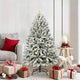 Vidaxx sapin de Noël artificiel avec 150 LED vert et blanc, 150 cm PVC et métal