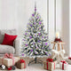 Vidaxx sapin de Noël artificiel avec 150 LED vert et blanc, 150 cm PVC et métal