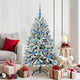Vidaxx sapin de Noël artificiel avec 150 LED vert et blanc, 150 cm PVC et métal