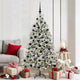 Vidaxx sapin de Noël artificiel avec 300 LED vert et blanc 180 cm PVC et métal