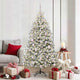 Vidaxx sapin de Noël artificiel avec 300 LED vert et blanc 180 cm PVC et métal