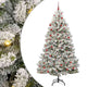 Vidaxx sapin de Noël artificiel avec 300 LED vert et blanc 210 cm PVC et métal