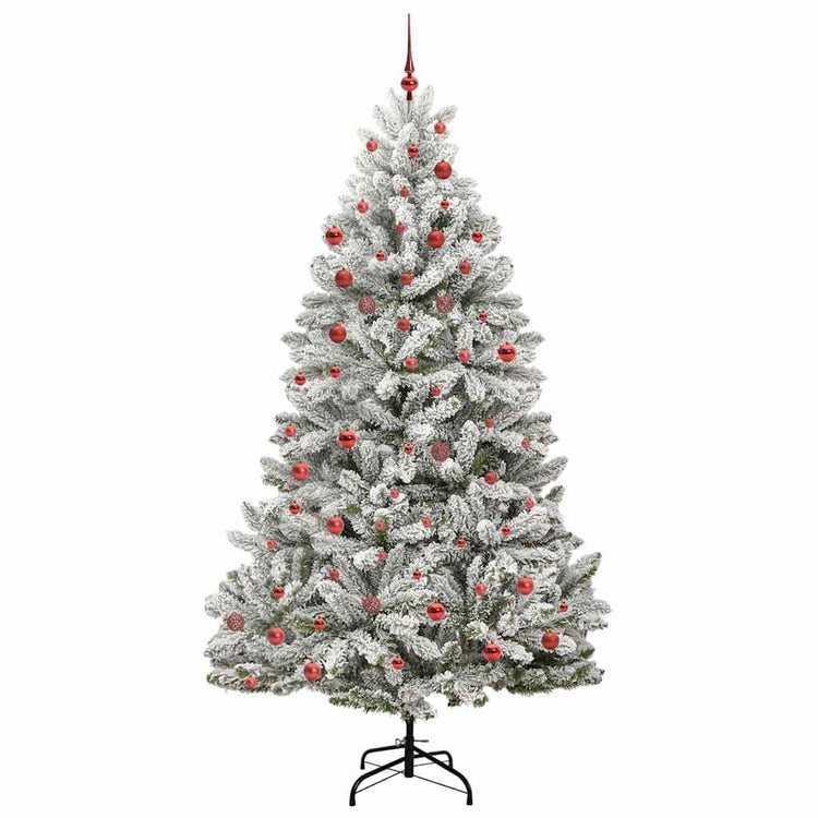 Vidaxx sapin de Noël artificiel avec 300 LED vert et blanc 210 cm PVC et métal