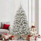Vidaxx sapin de Noël artificiel avec 300 LED vert et blanc 210 cm PVC et métal