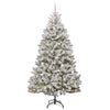 Vidaxx sapin de Noël artificiel avec 300 LED vert et blanc 210 cm PVC et métal