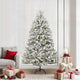 Vidaxx sapin de Noël artificiel avec 300 LED vert et blanc 210 cm PVC et métal