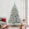 Vidaxx sapin de Noël artificiel avec 300 LED vert et blanc 210 cm PVC et métal