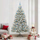 Vidaxx sapin de Noël artificiel avec 300 LED vert et blanc 210 cm PVC et métal