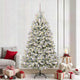 Vidaxx sapin de Noël artificiel avec 300 LED vert et blanc, 240 cm PVC et métal