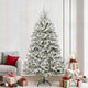 Vidaxx sapin de Noël artificiel avec 300 LED vert et blanc, 240 cm PVC et métal