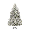 Vidaxx sapin de Noël artificiel avec 300 LED vert et blanc, 240 cm PVC et métal