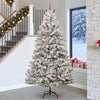 Vidaxx sapin de Noël artificiel avec 300 LED vertes et blanches, 270 cm PVC et métal