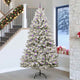 Vidaxx sapin de Noël artificiel avec 300 LED vertes et blanches, 270 cm PVC et métal