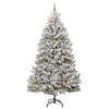 Vidaxx sapin de Noël artificiel avec 300 LED vertes et blanches, 270 cm PVC et métal