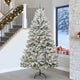 Vidaxx sapin de Noël artificiel avec 300 LED vertes et blanches, 270 cm PVC et métal