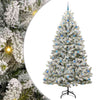 Vidaxx sapin de Noël artificiel avec 300 LED vertes et blanches, 270 cm PVC et métal