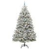 Vidaxx sapin de Noël artificiel avec 300 LED vertes et blanches, 270 cm PVC et métal
