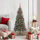 VidaXL sapin de Noël artificiel avec 150 LED vertes, 120 cm PVC et plastique et acier