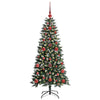 VidaXL sapin de Noël artificiel avec 150 LED vertes, 120 cm PVC et plastique et acier