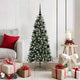 VidaXL sapin de Noël artificiel avec 150 LED vertes, 120 cm PVC et plastique et acier