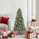 VidaXL sapin de Noël artificiel avec 150 LED vertes, 120 cm PVC et plastique et acier
