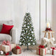 VidaXL sapin de Noël artificiel avec 150 LED vertes, 120 cm PVC et plastique et acier