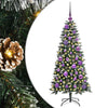 VidaXL sapin de Noël artificiel avec 150 LED vertes, 120 cm PVC et plastique et acier