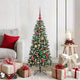 VidaXL sapin de Noël artificiel avec 150 LED vertes, 120 cm PVC et plastique et acier