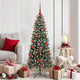VidaXL sapin de Noël artificiel avec 150 LED vertes, 150 cm PVC et plastique et acier