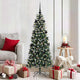 VidaXL sapin de Noël artificiel avec 150 LED vertes, 150 cm PVC et plastique et acier
