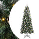 VidaXL sapin de Noël artificiel avec 150 LED vertes, 150 cm PVC et plastique et acier