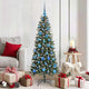 VidaXL sapin de Noël artificiel avec 150 LED vertes, 150 cm PVC et plastique et acier