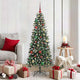 VidaXL sapin de Noël artificiel avec 150 LED vertes, 150 cm PVC et plastique et acier