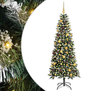 Vidaxx sapin de Noël artificiel avec 300 LED vert 180 cm PVC et plastique et acier - afbeelding 2
