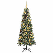 Vidaxx sapin de Noël artificiel avec 300 LED vert 180 cm PVC et plastique et acier - afbeelding 3