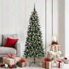 Vidaxx sapin de Noël artificiel avec 300 LED vert 180 cm PVC et plastique et acier