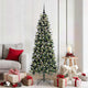 Vidaxx sapin de Noël artificiel avec 300 LED vert 180 cm PVC et plastique et acier
