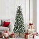 Vidaxx sapin de Noël artificiel avec 300 LED vert 180 cm PVC et plastique et acier